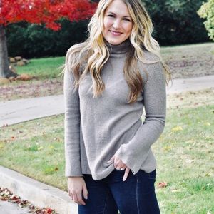 Mocha Colored Turtleneck Sweater